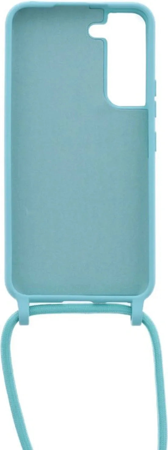Samsung Galaxy S22+ Hoesjes – Siliconen Backcover met Ketting – TPU – Turquoise-Ilumina Benelux