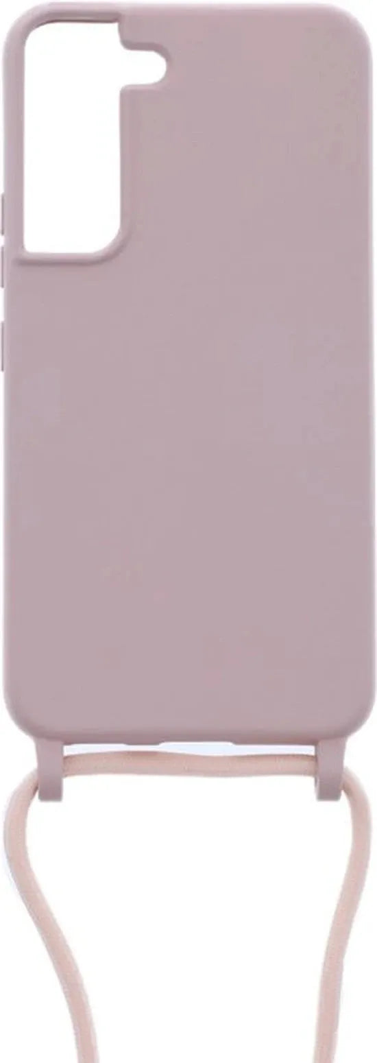 Samsung Galaxy S22+ Hoesjes – Siliconen Backcover met Ketting – TPU – Beige-Ilumina Benelux