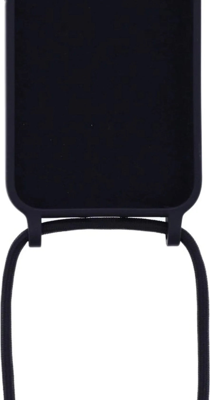 Samsung Galaxy S22 Ultra Hoesjes – Siliconen Backcover met Ketting – TPU – Zwart-Ilumina Benelux