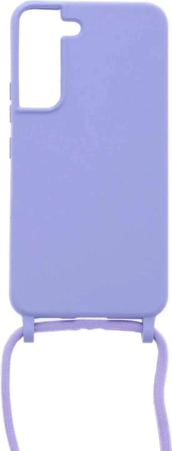 Samsung Galaxy S21+ Hoesjes – Siliconen Backcover met Ketting – TPU – Lila-Ilumina Benelux