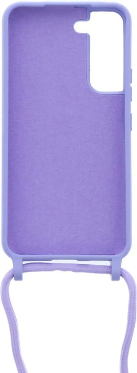 Samsung Galaxy S21+ Hoesjes – Siliconen Backcover met Ketting – TPU – Lila-Ilumina Benelux