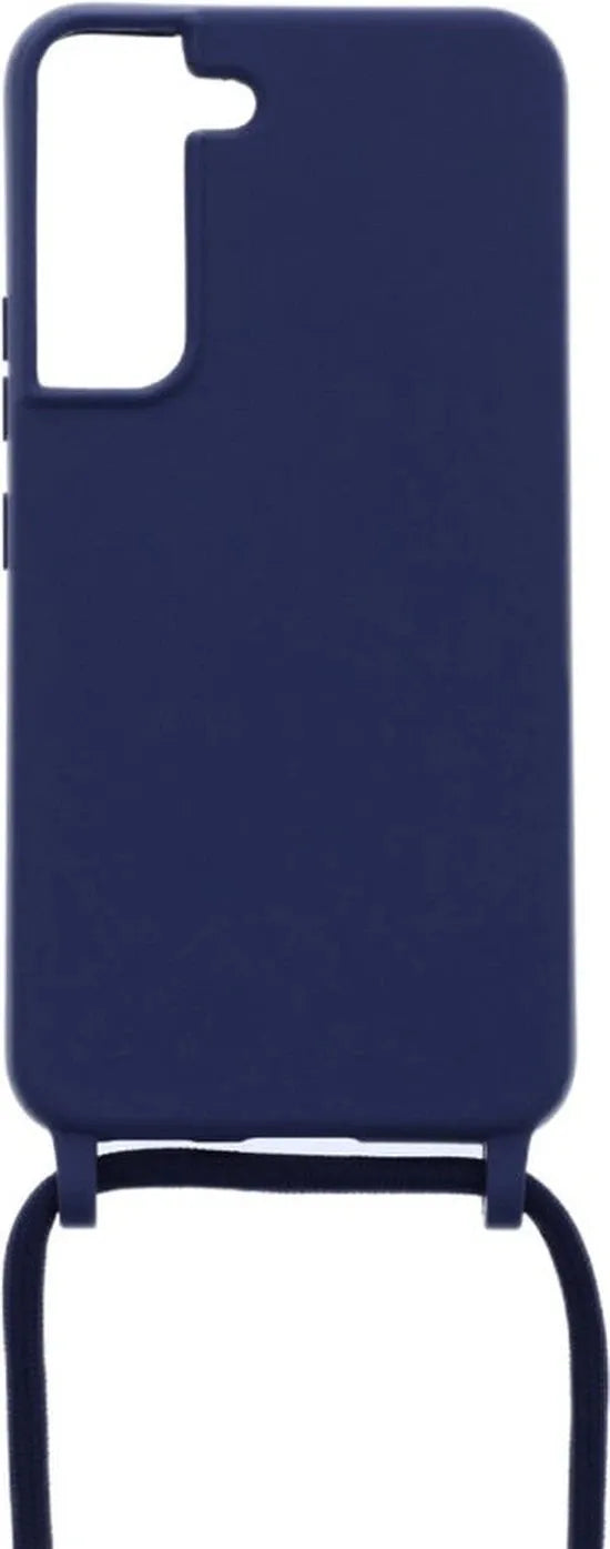 Samsung Galaxy S21 Hoesjes – Siliconen Backcover met Ketting – TPU – Blauw-Ilumina Benelux