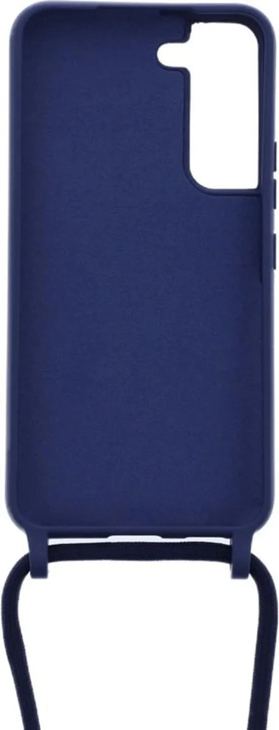 Samsung Galaxy S21 Hoesjes – Siliconen Backcover met Ketting – TPU – Blauw-Ilumina Benelux