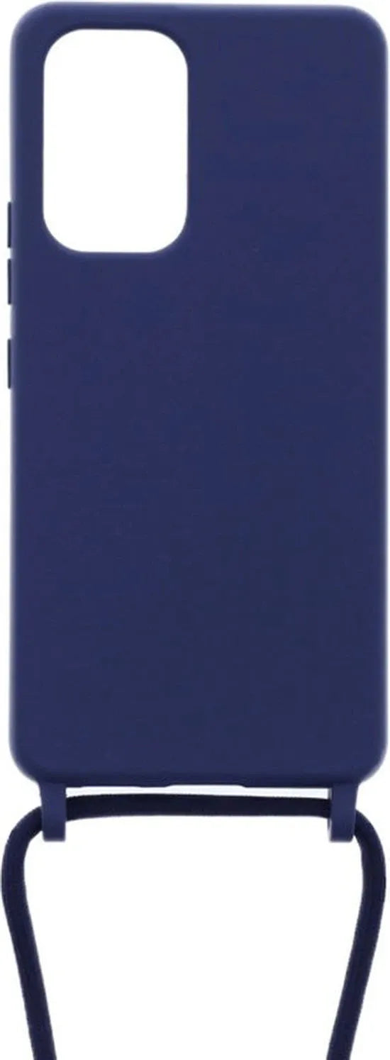 Xiaomi Redmi 10 2022 Hoesjes – Siliconen Backcover met Ketting – TPU – Schokbestendig – Blauw-Ilumina Benelux