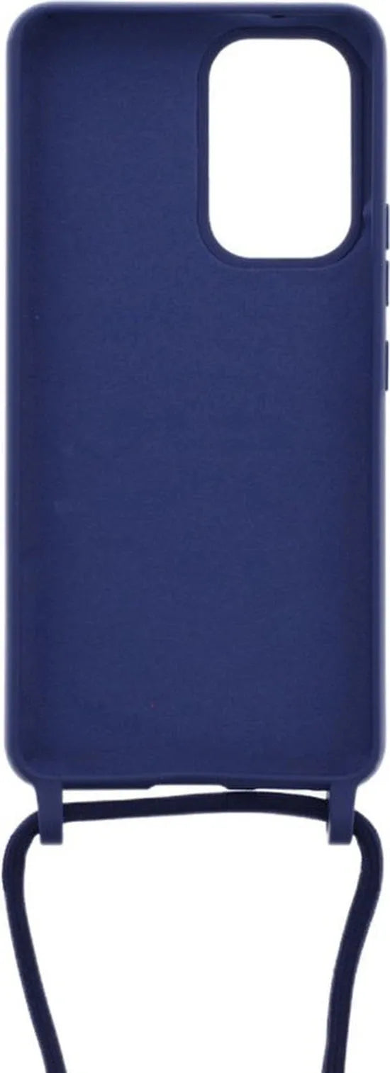 Xiaomi Redmi 10 2022 Hoesjes – Siliconen Backcover met Ketting – TPU – Schokbestendig – Blauw-Ilumina Benelux