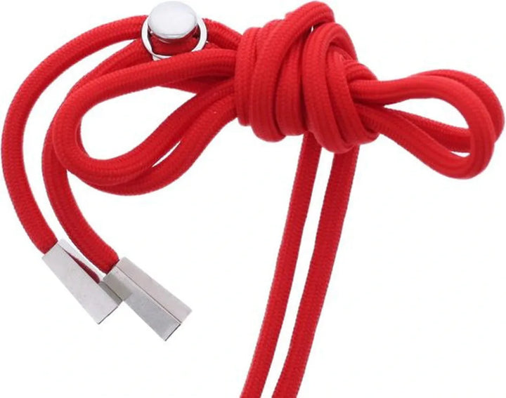Xiaomi Redmi 10C & Poco C40 Hoesjes – Siliconen Backcover met Ketting – TPU – Rood-Ilumina Benelux