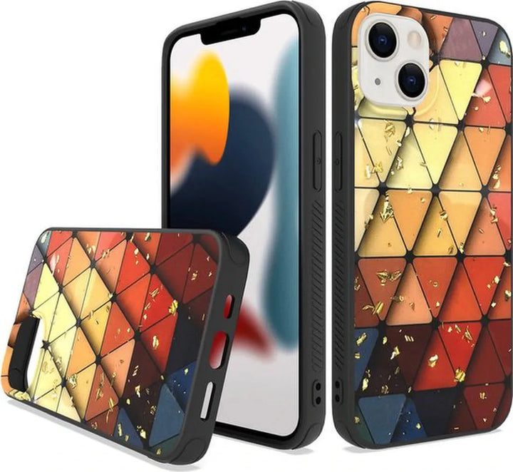 iPhone 13 Hoesjes – Siliconen Backcover – Print Triangle Nation – Schokbestendig-Ilumina Benelux