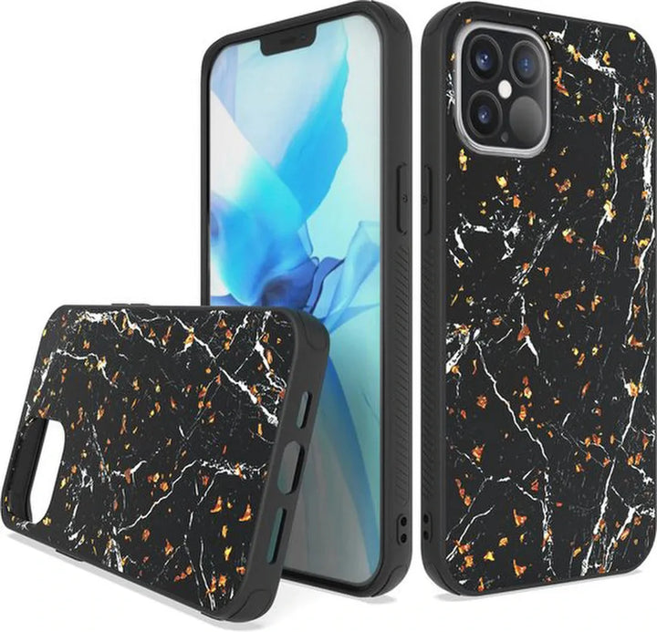 iPhone 12 Pro Max Hoesjes – Siliconen Backcover met Print – Soft Silicone – Zwart-Ilumina Benelux