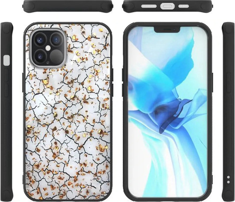 iPhone 12 Pro Max Hoesjes – Siliconen Backcover – Print Broken Wall – Schokbestendig-Ilumina Benelux