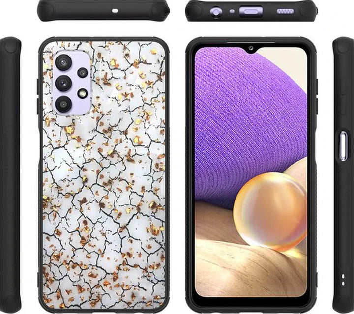 Samsung Galaxy A32 4G Hoesjes – Siliconen Backcover – Schokbestendig – Print Broken Wall-Ilumina Benelux