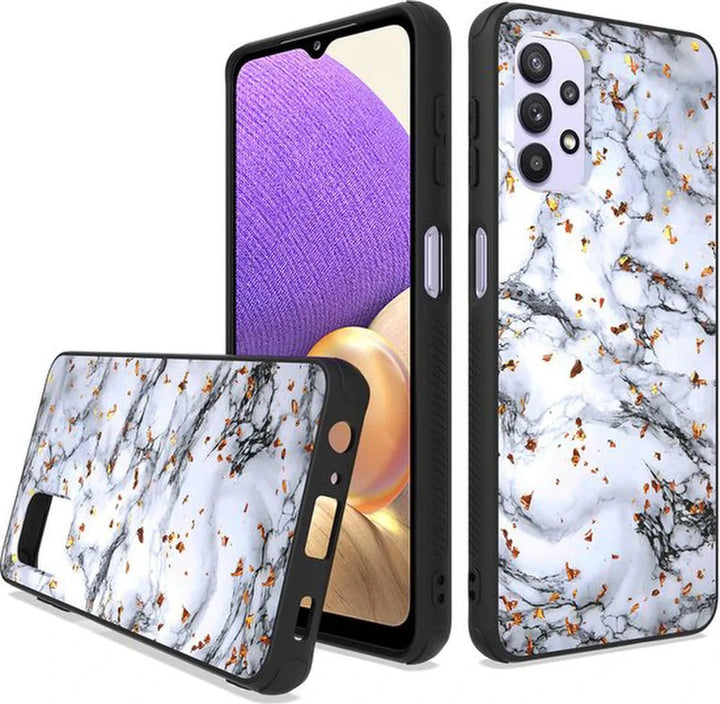 Samsung Galaxy A32 5G Hoesjes – Siliconen Backcover – Schokbestendig – White Marble – Wit-Ilumina Benelux