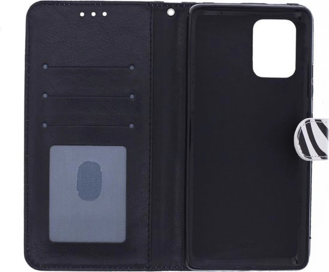 Samsung Galaxy A33 5G Hoesjes – Portemonnee Bookcase – Magneetsluiting – Pasjeshouder – Zebra
