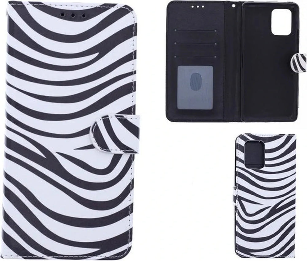 Xiaomi Redmi 10 2022 Hoesjes – Bookcase Portemonneehoes – Pasjeshouder – Magneetsluiting – Zebra-Ilumina Benelux