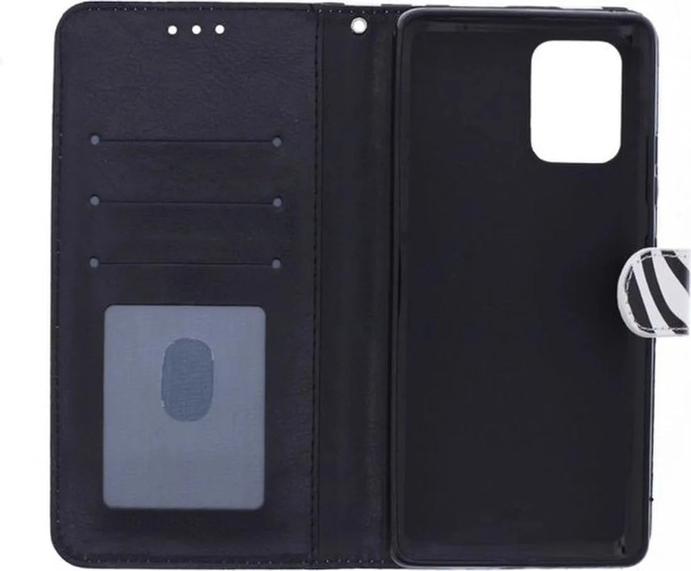 Xiaomi Redmi 10C Hoesjes – Portemonnee Bookcase – Pasjeshouder – Magneetsluiting – Zebra-Ilumina Benelux