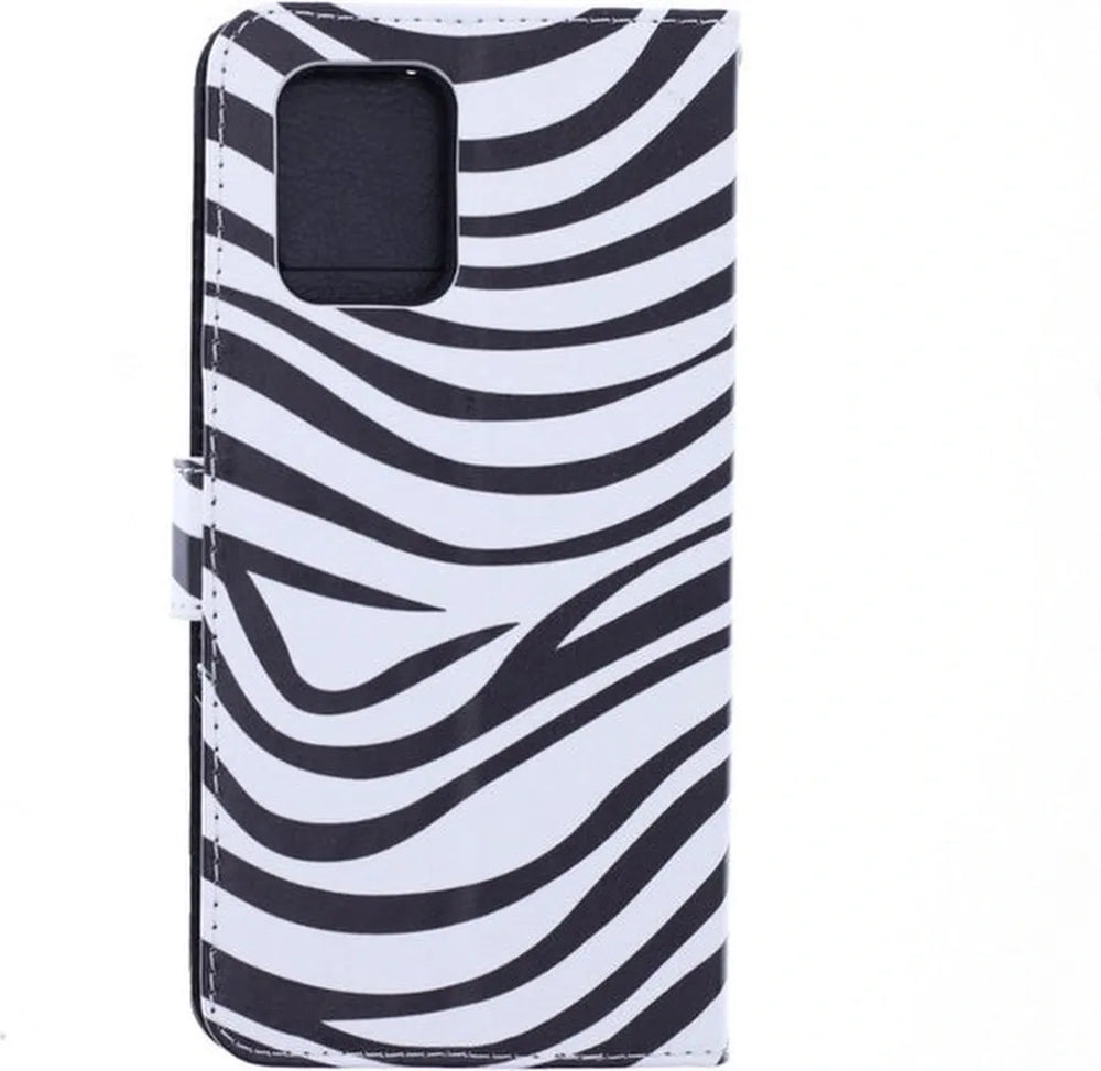 Xiaomi 12 / 12X Hoesjes – Portemonnee Bookcase – Zebra Print – Magneetsluiting – Inclusief 2x Screenprotector-Ilumina Benelux