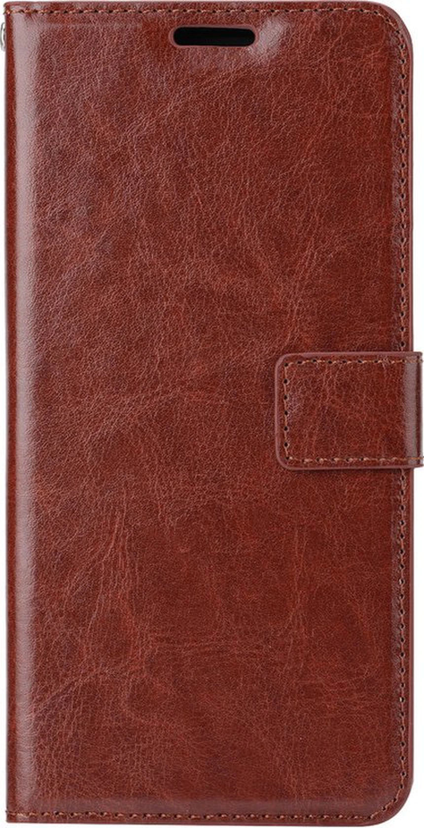 Bookcase Bruin Geschikt voor Samsung Galaxy A14 (4G & 5G) - Portemonnee hoesje met 2x Glas Screen protector