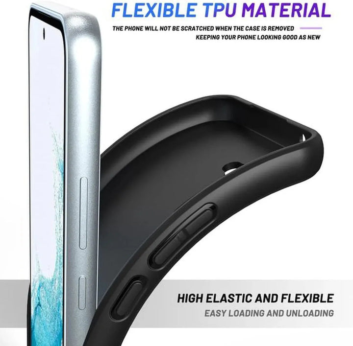 Samsung Galaxy A54 5G Hoesjes – Siliconen Backcover – Soft Touch – Schokbestendig – Zwart-Ilumina Benelux