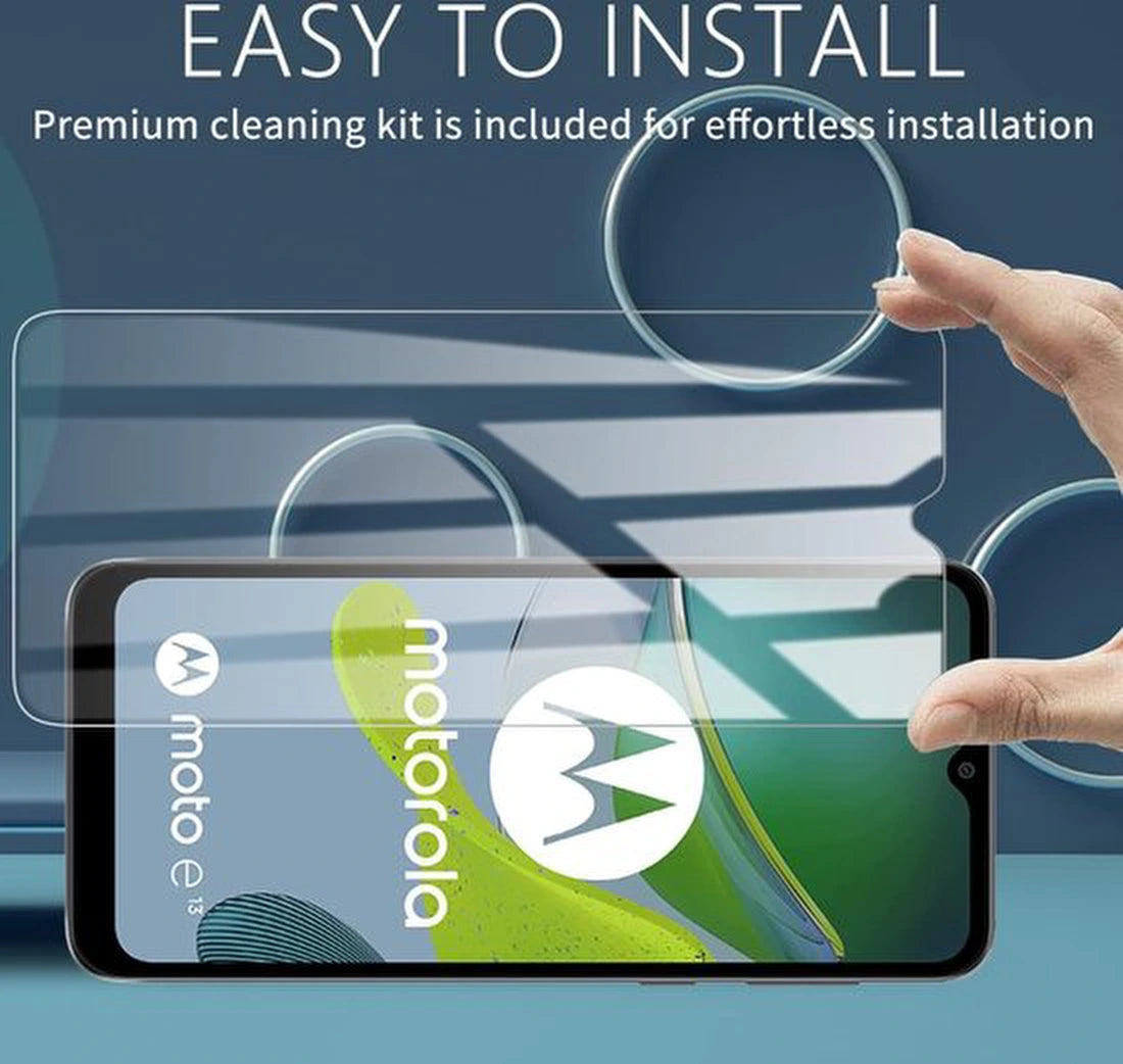 Screenprotector - Geschikt voor Motorola Moto E13 - 9H Glas (1-Pack)