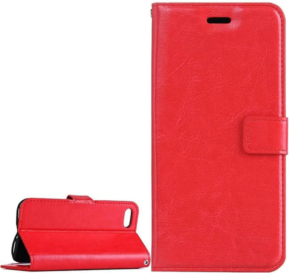 iPhone 5/5C/5S/SE Hoesjes – Portemonnee Hoes – Bookcase – Pasjeshouder – Rood-Ilumina Benelux