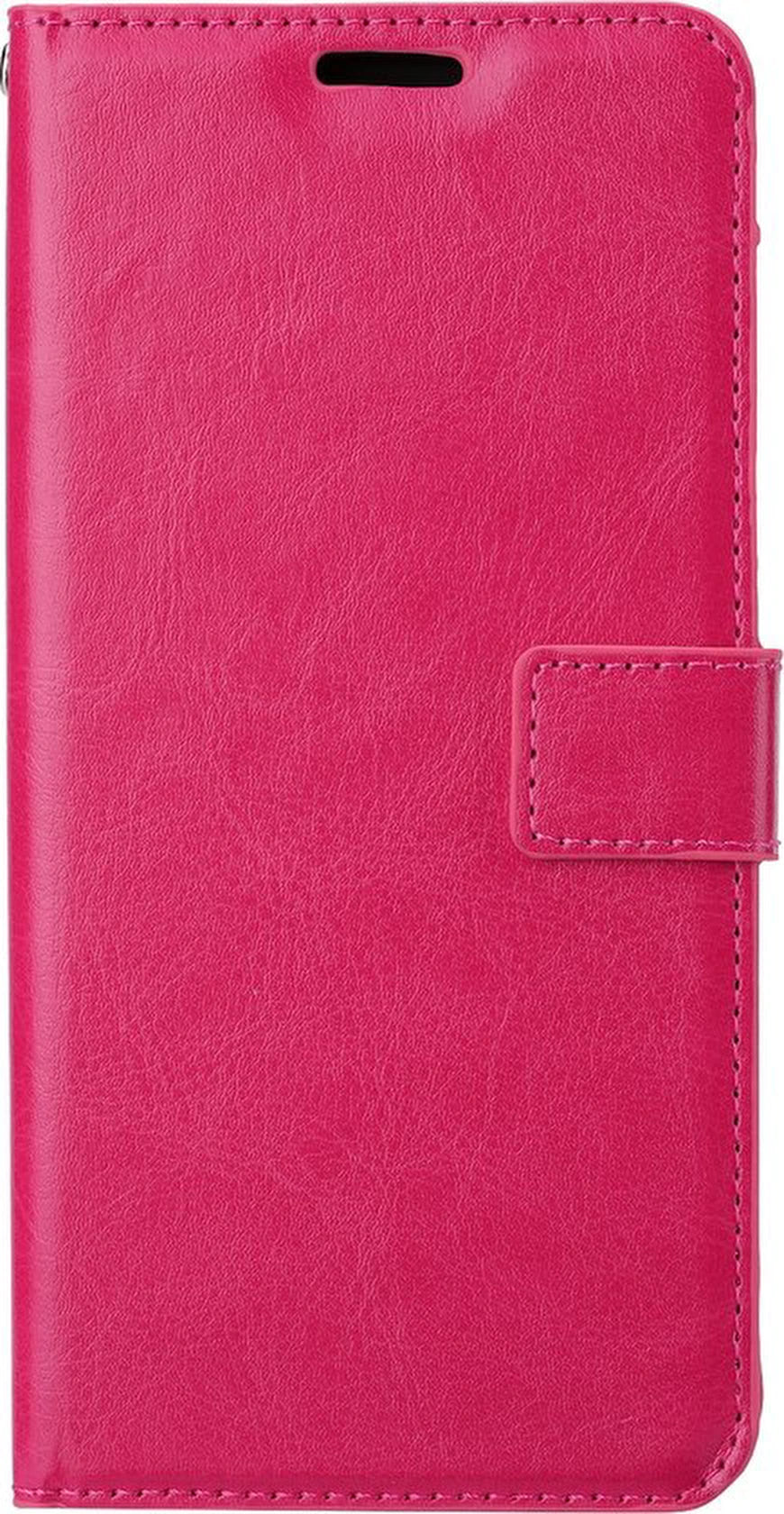 Motorola One Vision Hoesjes – Portemonnee Bookcase – Pasjeshouder – Magneetsluiting – Roze