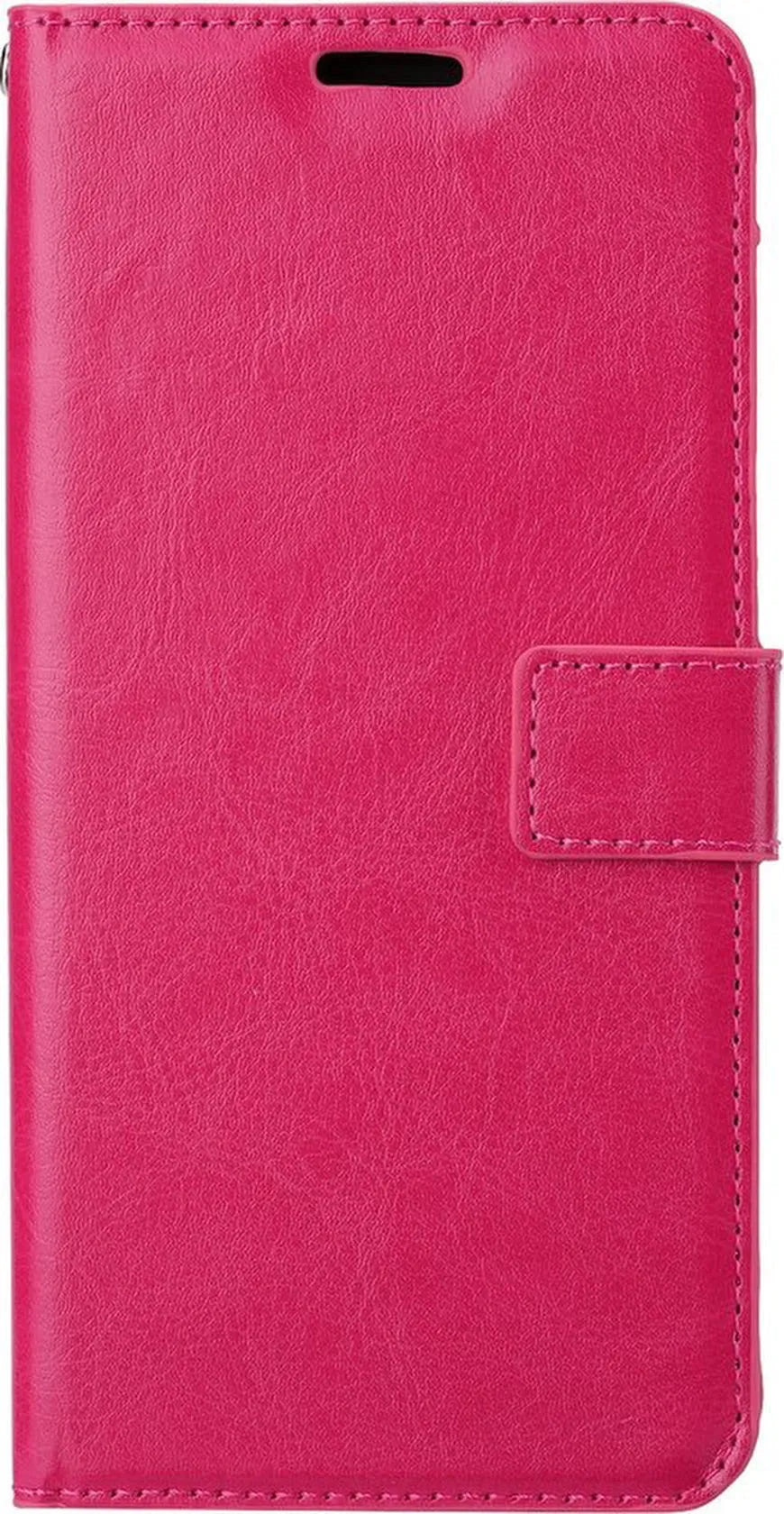 Motorola One Vision Hoesjes – Portemonnee Bookcase – Pasjeshouder – Magneetsluiting – Roze-Ilumina Benelux