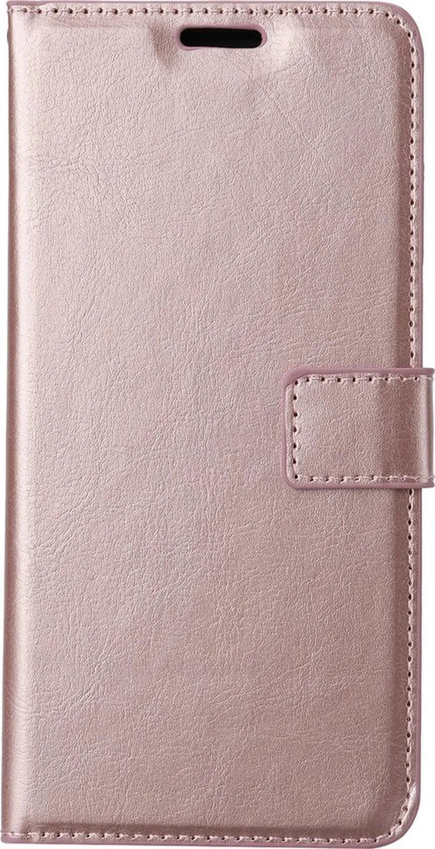 Motorola Moto E4 Plus Hoesjes – Portemonnee Hoes – Pasjeshouder – Magneetsluiting – Roségoud-Ilumina Benelux