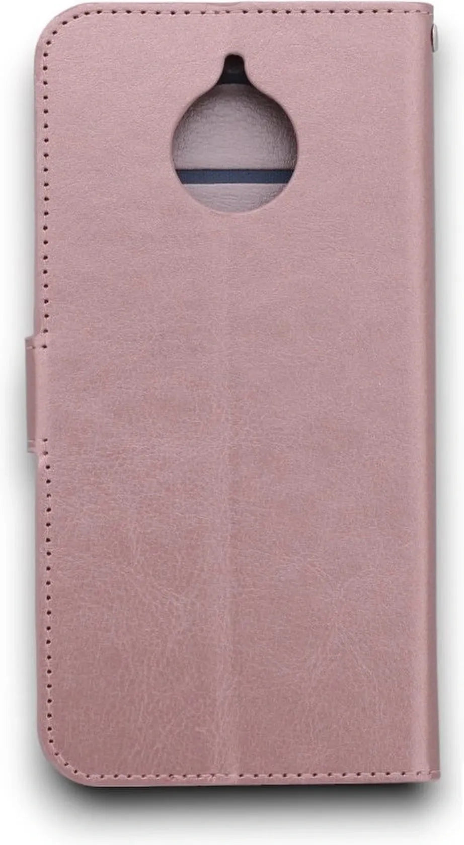 Motorola Moto E4 Plus Hoesjes – Portemonnee Hoes – Pasjeshouder – Magneetsluiting – Roségoud-Ilumina Benelux