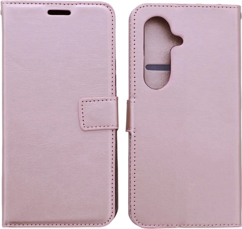 Samsung Galaxy S23 Hoesjes – Portemonnee Bookcase – Pasjeshouder – Magneetsluiting – Roségoud-Ilumina Benelux