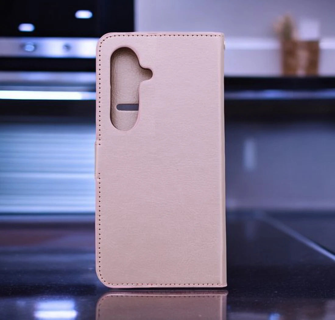 Samsung Galaxy S23 Hoesjes – Portemonnee Bookcase – Pasjeshouder – Magneetsluiting – Roségoud