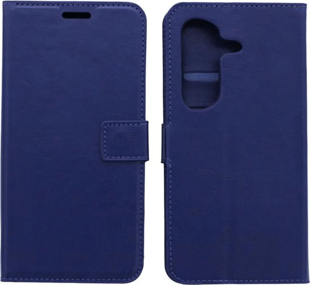 Samsung Galaxy S23 Hoesjes – Portemonnee Bookcase – Pasjeshouder – Magneetsluiting – Blauw-Ilumina Benelux