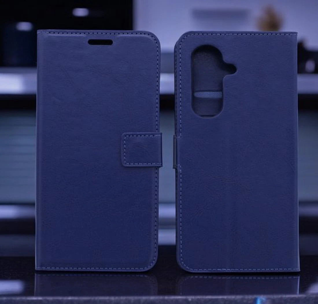 Samsung Galaxy S23 Hoesjes – Portemonnee Bookcase – Pasjeshouder – Magneetsluiting – Blauw