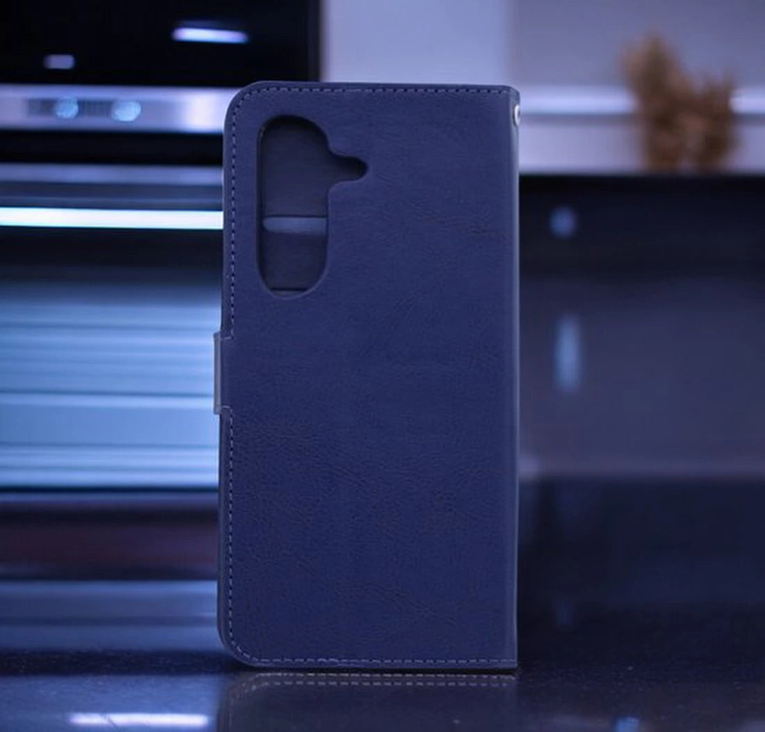 Samsung Galaxy S23 Hoesjes – Portemonnee Bookcase – Pasjeshouder – Magneetsluiting – Blauw