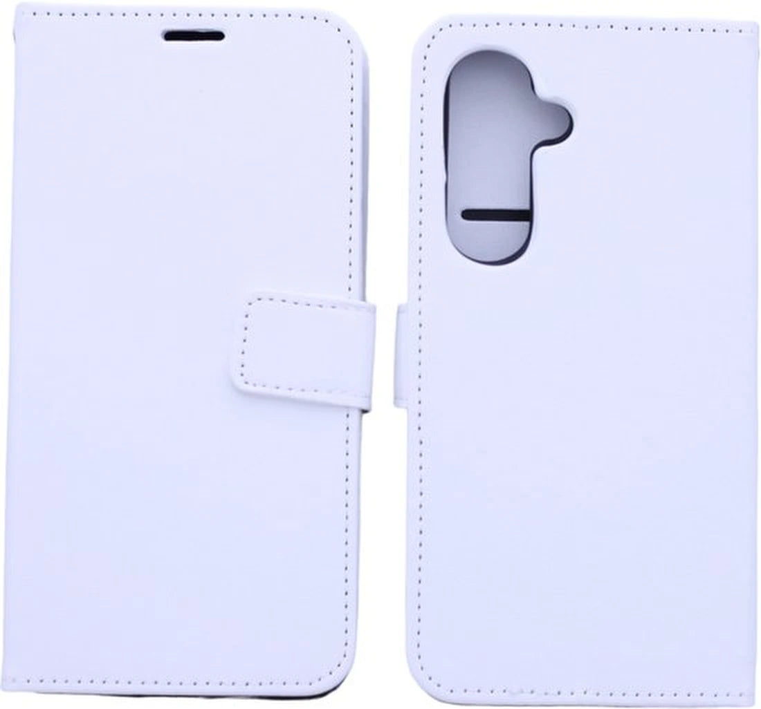 Samsung Galaxy S23 Hoesjes – Portemonnee Bookcase – Pasjeshouder – Magneetsluiting – Wit