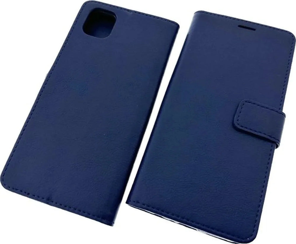 Samsung Galaxy A04 Hoesjes – Portemonnee Bookcase – Pasjeshouder – Magneetsluiting – Blauw-Ilumina Benelux