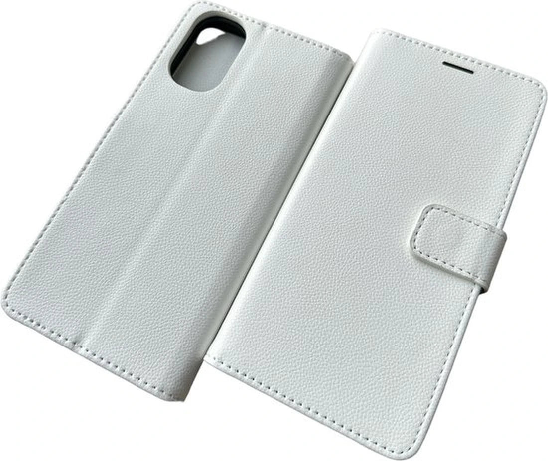 Motorola Moto E32 / E32s Hoesjes – Bookcase Portemonnee – Pasjeshouder – Magneetsluiting – Wit