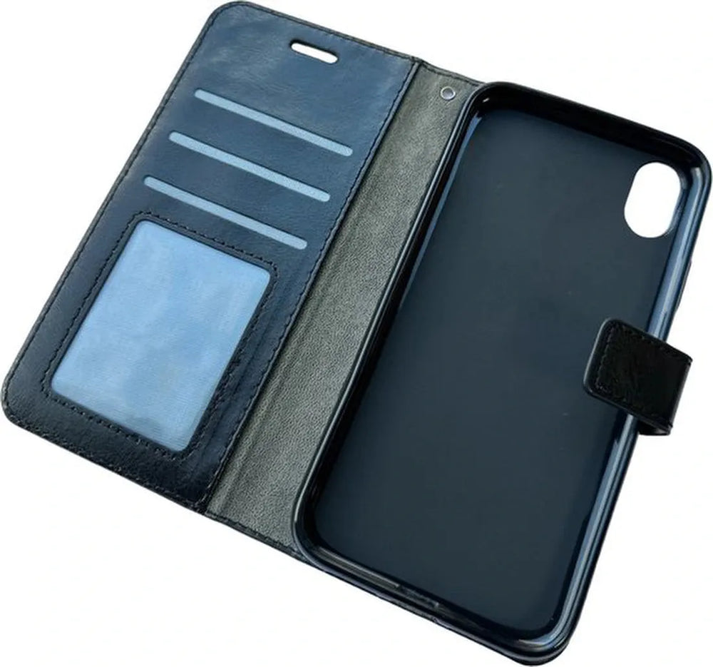 iPhone XS Max Hoesjes – Portemonnee Hoes – Bookcase – Pasjeshouder – Zwart-Ilumina Benelux