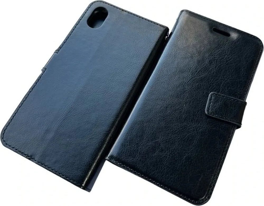 iPhone X / XS Hoesjes – Portemonnee Hoes – Pasjeshouder – Bookcase – Zwart-Ilumina Benelux