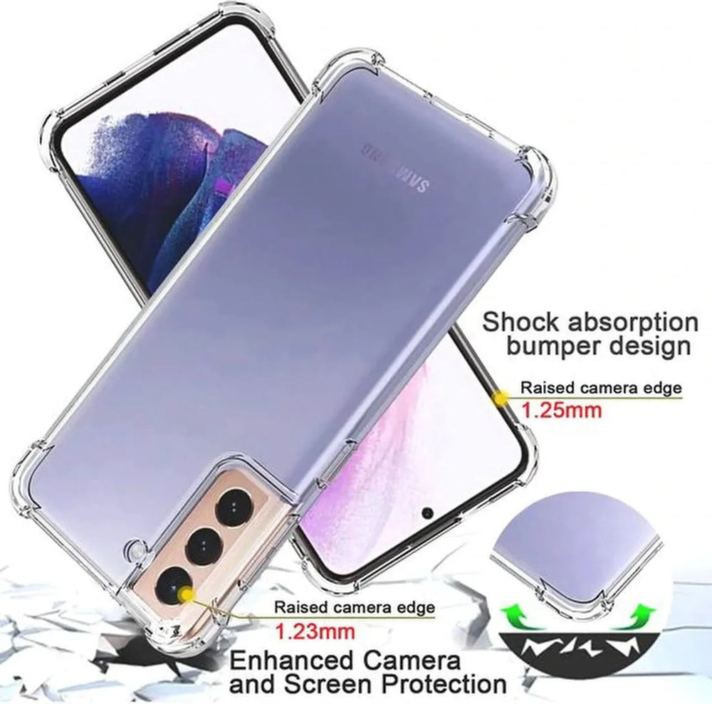 Samsung Galaxy S22 Plus Hoesjes – Siliconen Backcover – Schokbestendig – Transparant-Ilumina Benelux