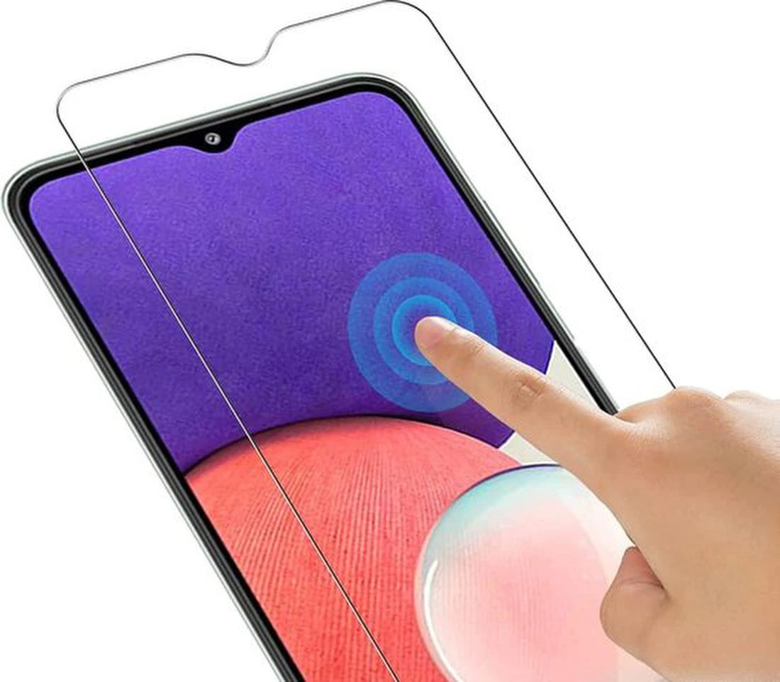 Samsung Galaxy A22 4G Hoesjes – Transparante Siliconen Backcover – Soft Grip – Inclusief 2x Screenprotector – Transparant