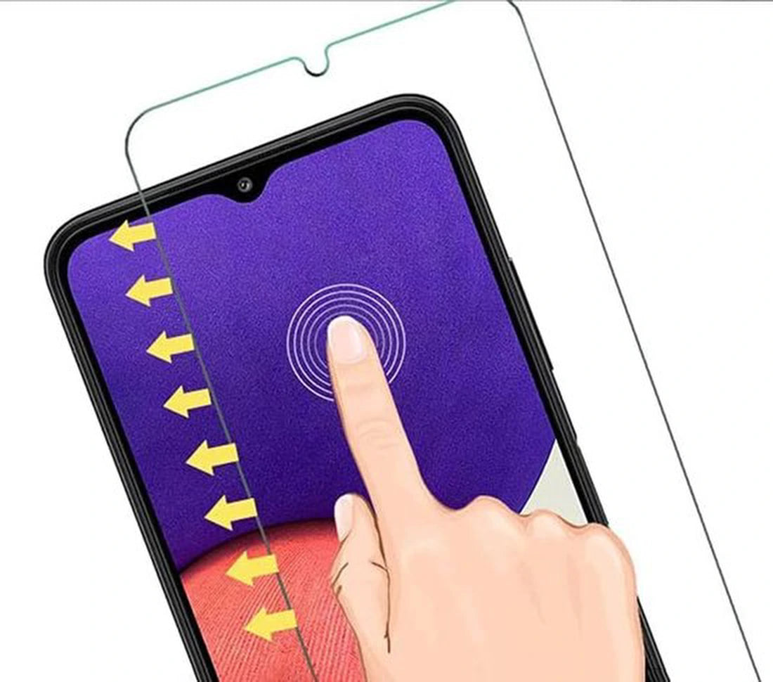 Samsung Galaxy A22 4G Hoesjes – Siliconen Backcover – Soft Touch – Inclusief 2x Screenprotector – Zwart