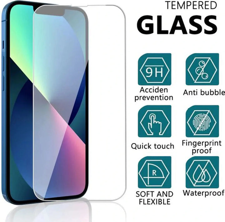 iPhone 14 Pro Max Hoesjes – Soft Silicone Backcover – Inclusief 2x Screenprotector – Zwart-Ilumina Benelux