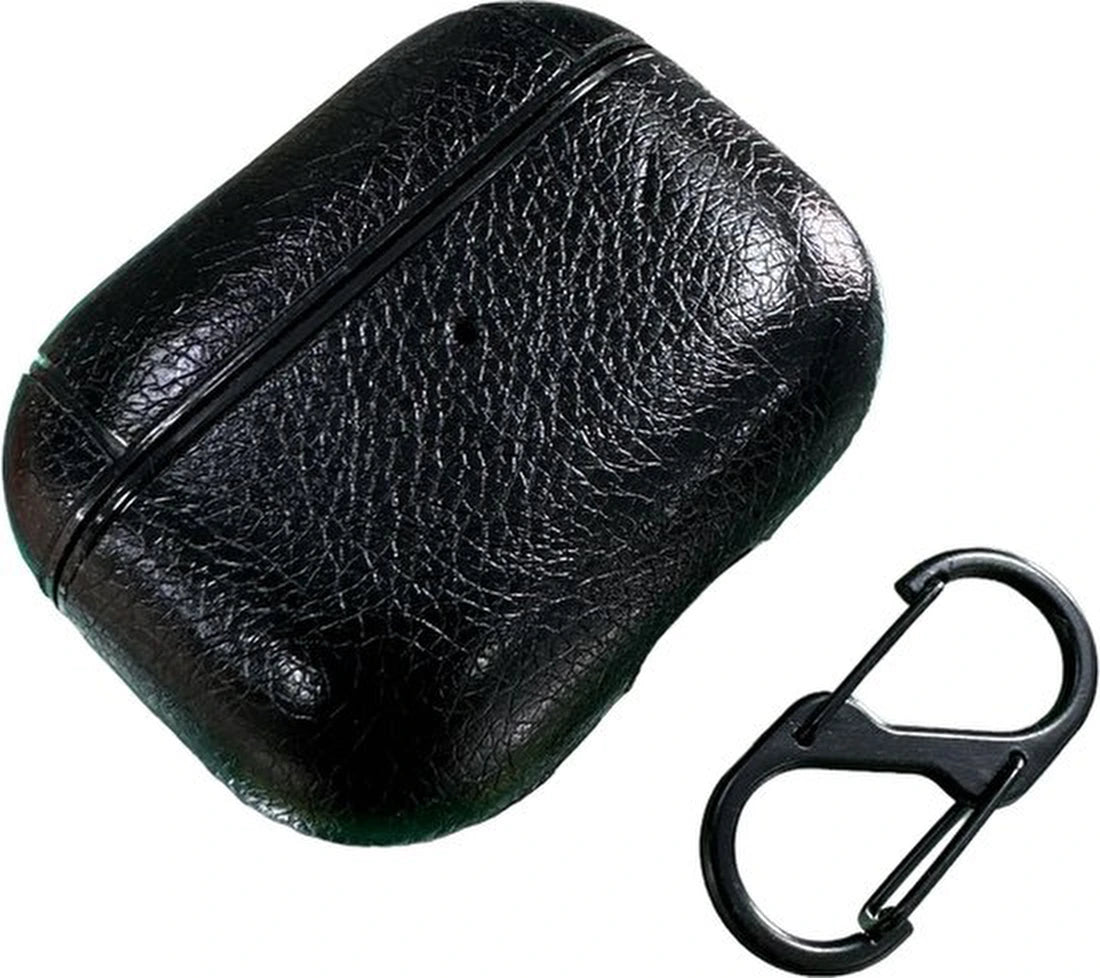 Hoesje geschikt voor AirPods - Case geschikt voor AirPods Pro - zwart - Inclusief Hanger - Stijlvol Hoesje - Geschikt voor Apple Air Pods Pro