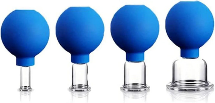 Facial cupping set – Siliconen vacuüm massage cups – Lymfedrainage & anti-cellulite – Voor ogen, gezicht en lichaam – Roze-Ilumina Benelux
