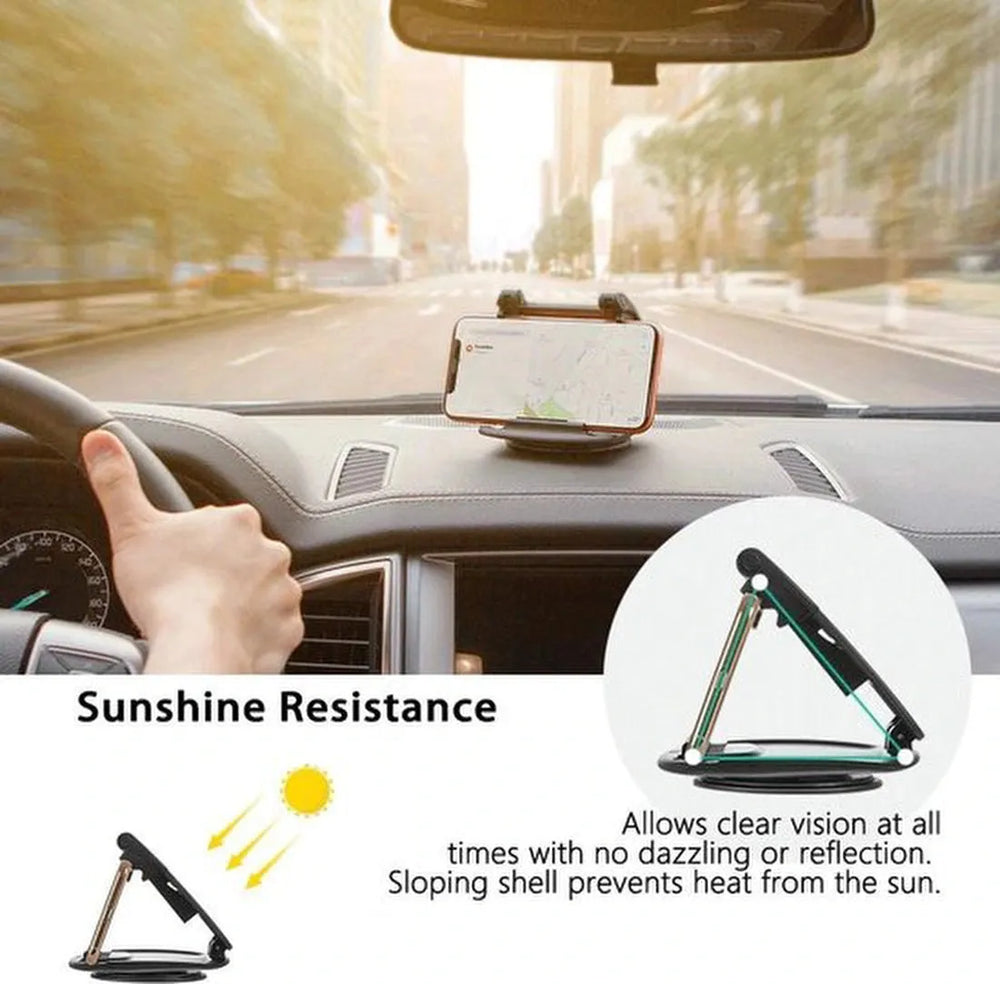 Telefoonhouder auto – Dashboard anti-slip sticky pad – Plakfunctie – Smartphone & muntenhouder – Zwart-Ilumina Benelux