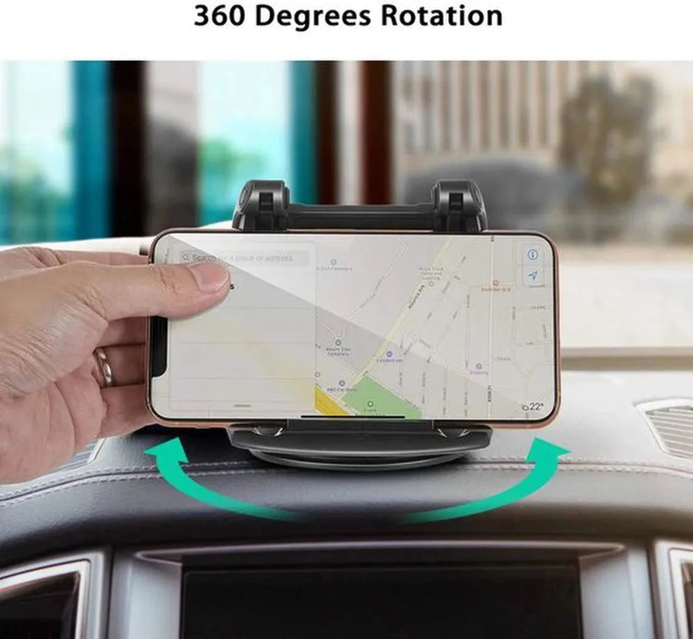 Telefoonhouder auto – Dashboard anti-slip sticky pad – Plakfunctie – Smartphone & muntenhouder – Zwart-Ilumina Benelux