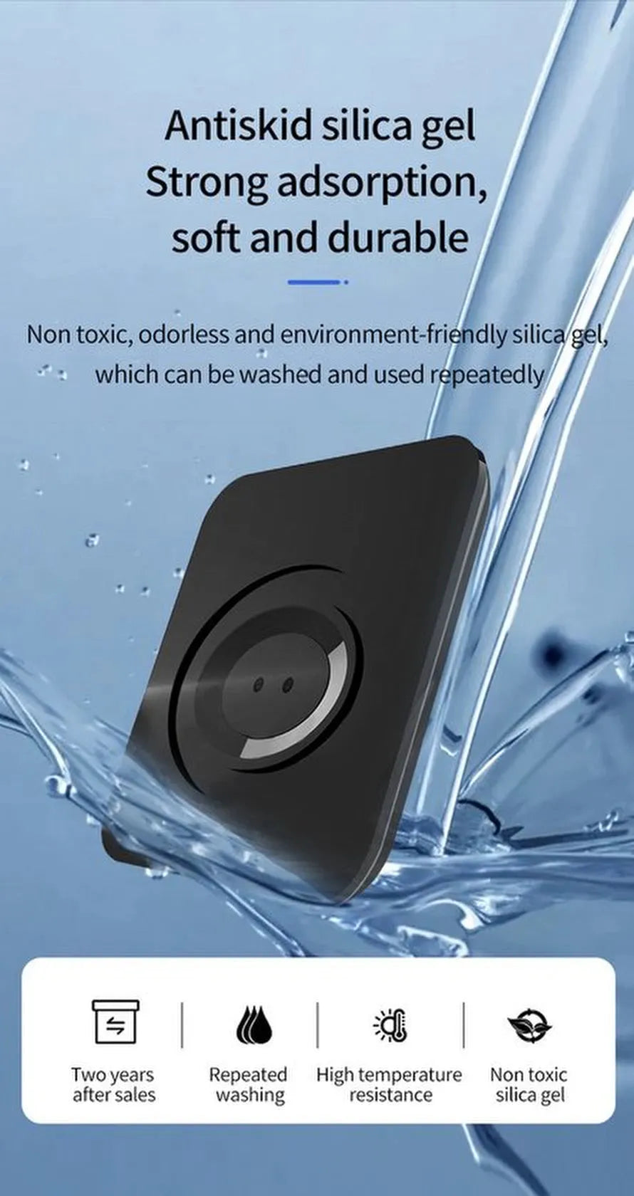 Telefoonhouder auto – Dashboard plakmontage – 360° draaibaar – Universeel voor smartphones – Zwart-Ilumina Benelux