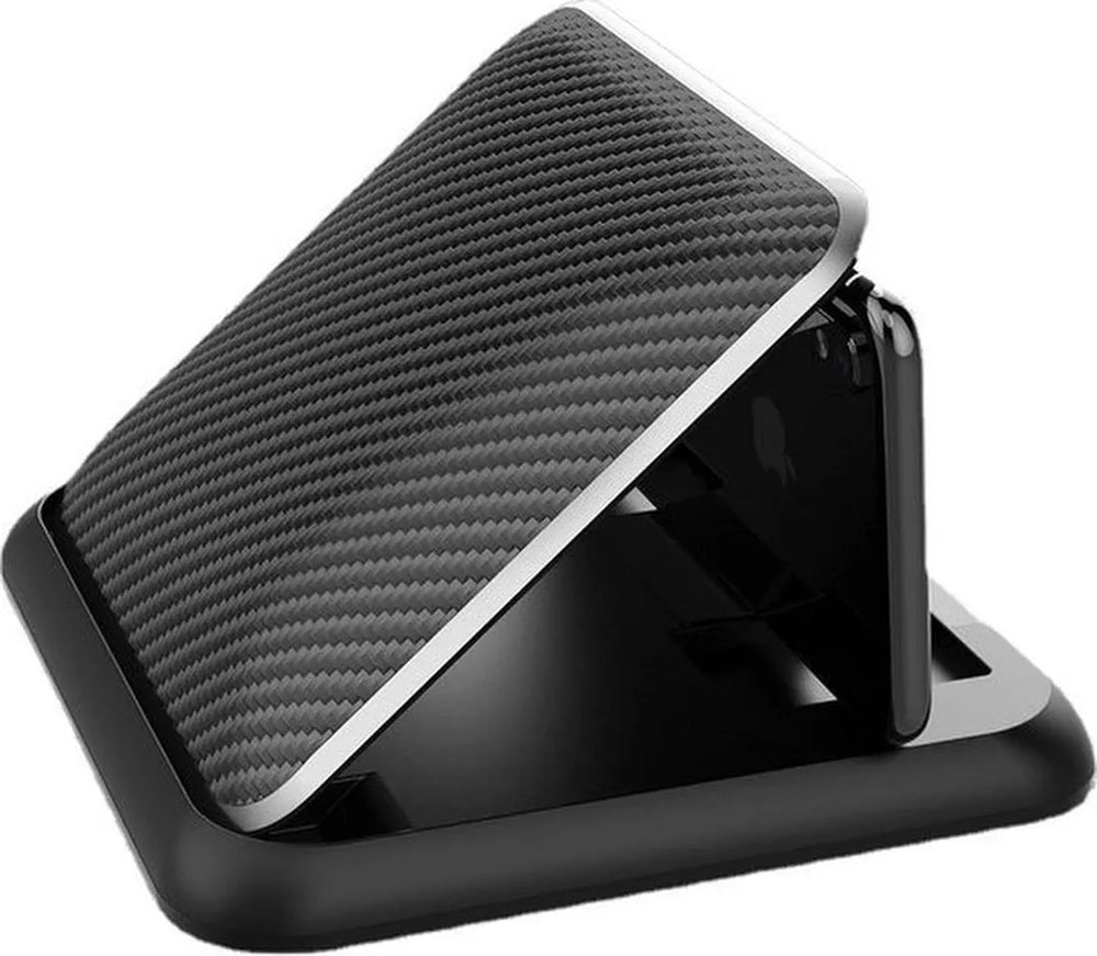 Telefoonhouder auto – Dashboard plakmontage – 360° draaibaar – Universeel voor smartphones – Zwart-Ilumina Benelux