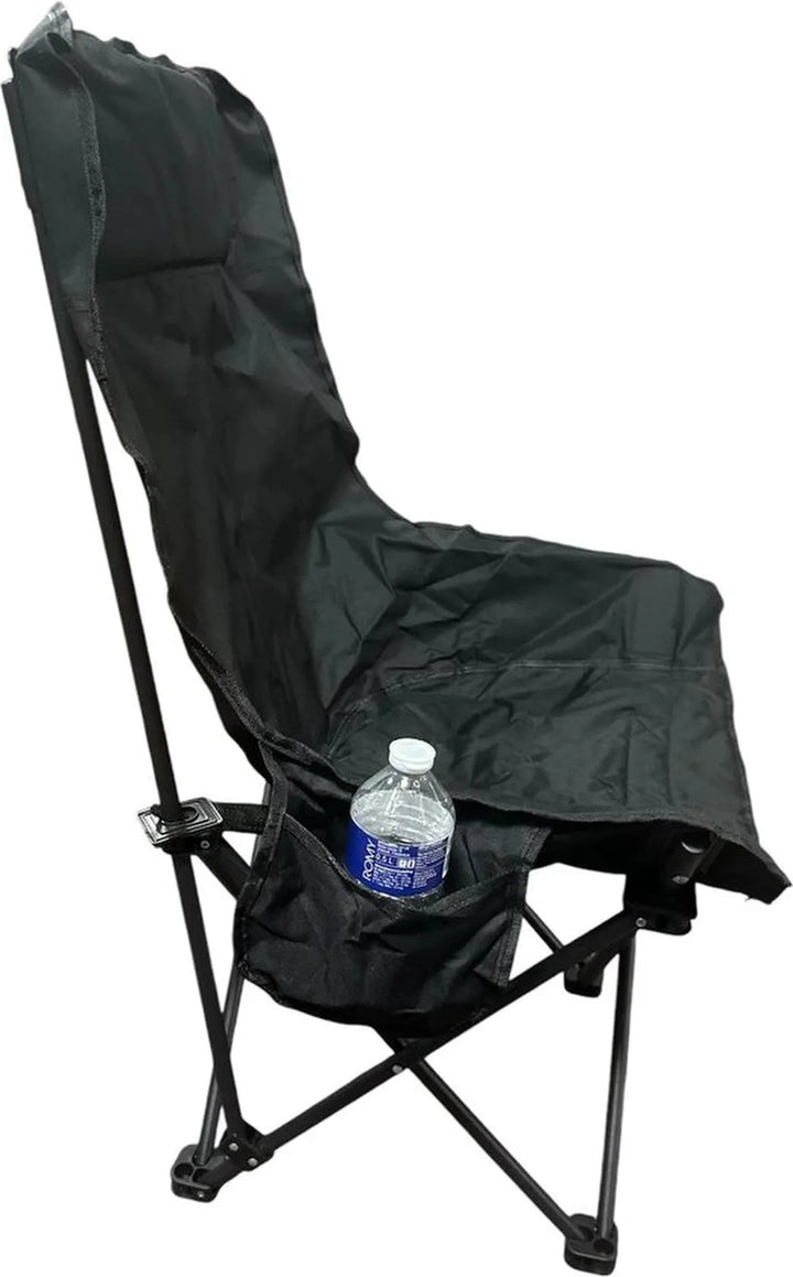 Campingstoel opvouwbaar – Lichtgewicht regisseurstoel – Voor camping, strand & vissen – Stevig frame – Zwart-Campingstoel-Ilumina Benelux