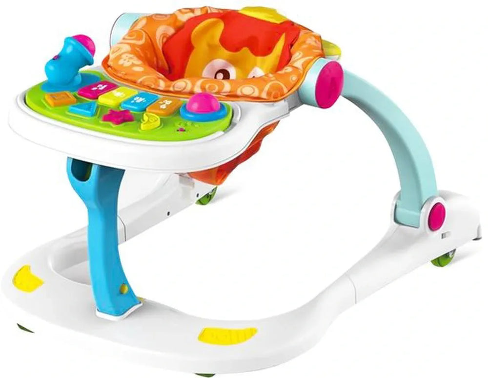 Baby loopstoel – Velox Goods VL-511 – Verstelbare hoogte – Met wielen & speelgedeelte – Veilig kleurrijk design – 6-36 maanden-Looptrainer-Ilumina Benelux