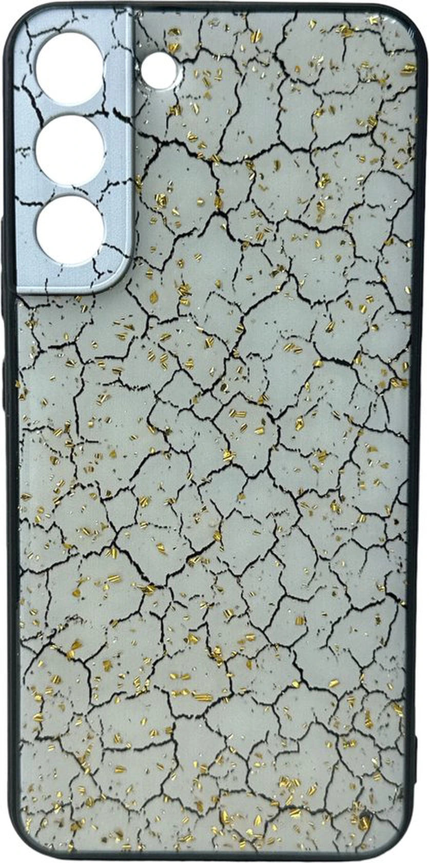 Silicone Hoesje Print - Backcover - Geschikt voor Samsung Galaxy S22 Plus - Gebroken Wit